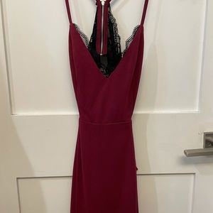 Lush Maroon Dress